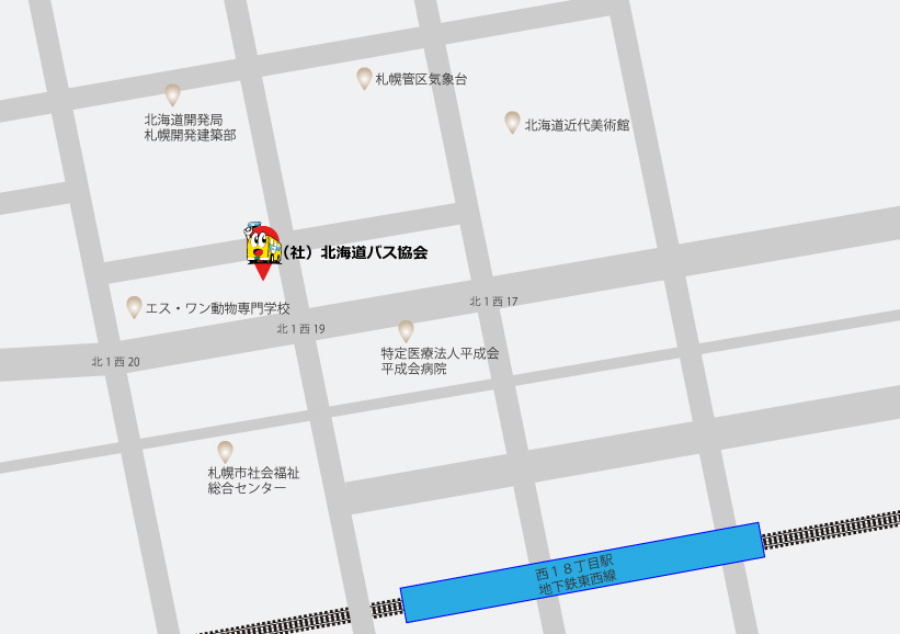北海道バス協会地図